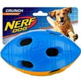 thumbnail image 1 of Nerf Dog 6in TPR Bash Crunch Football - Blue/Orange, 1 of 4