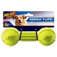 thumbnail image 1 of Nerf Dog Chew Barbell Dog Toy, Green, 7.5 inch, 1 of 3