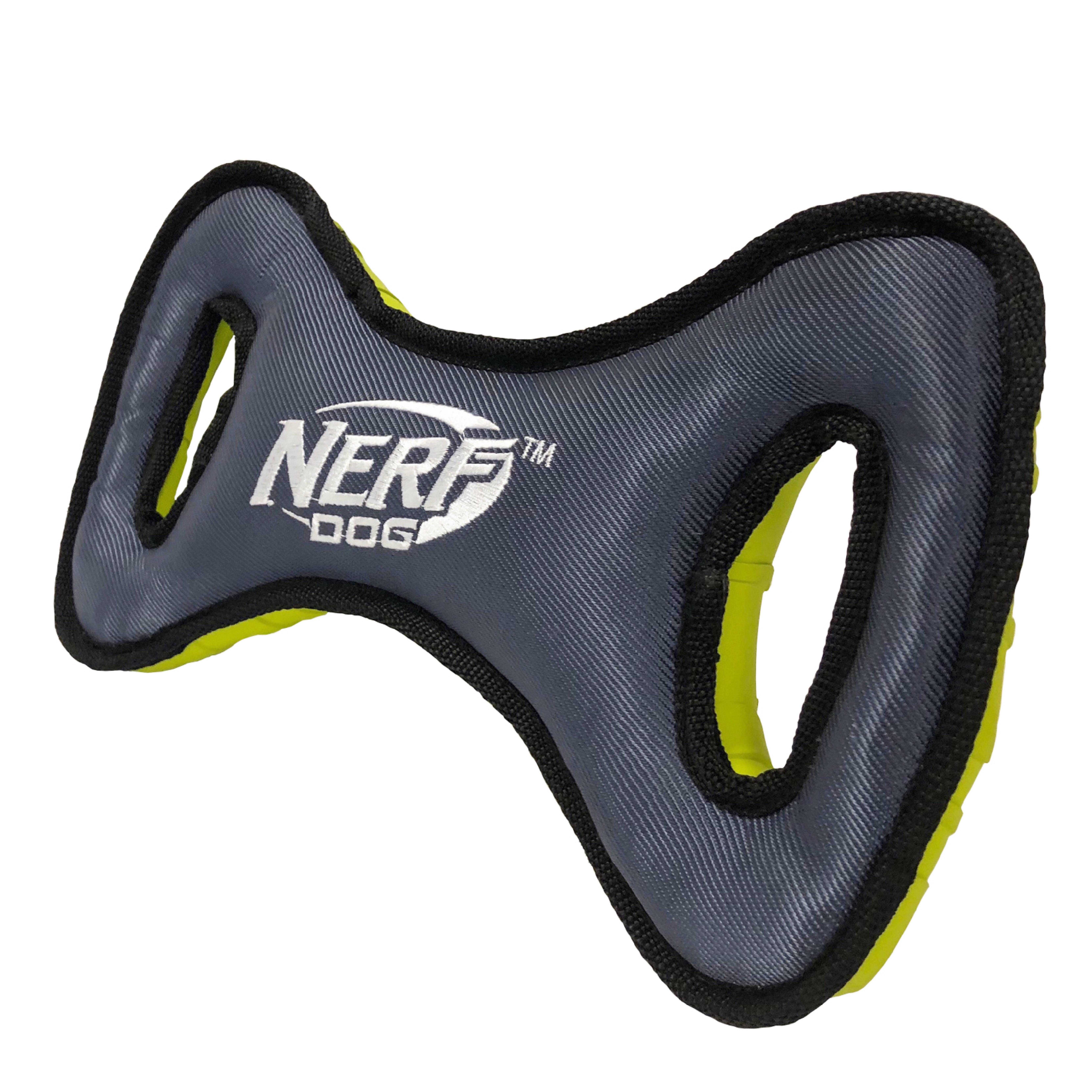 Nerf Dog Rubber/Nylon Extra Stuffed Plush Infinity Chew & Tug Dog Toy, 12.5 inch