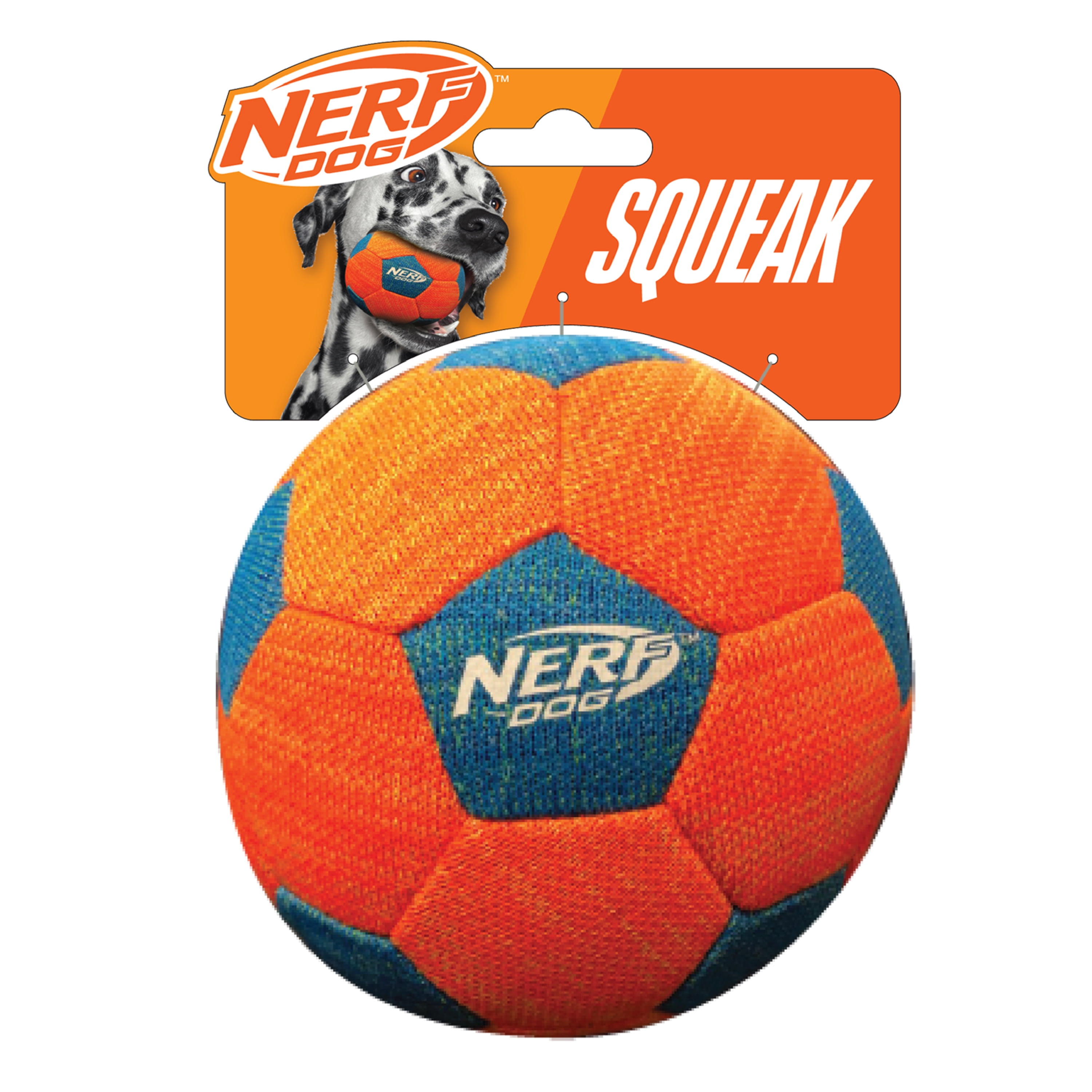 Nerf Dog X-Weave Squeak Soccer Ball for Large Dogs