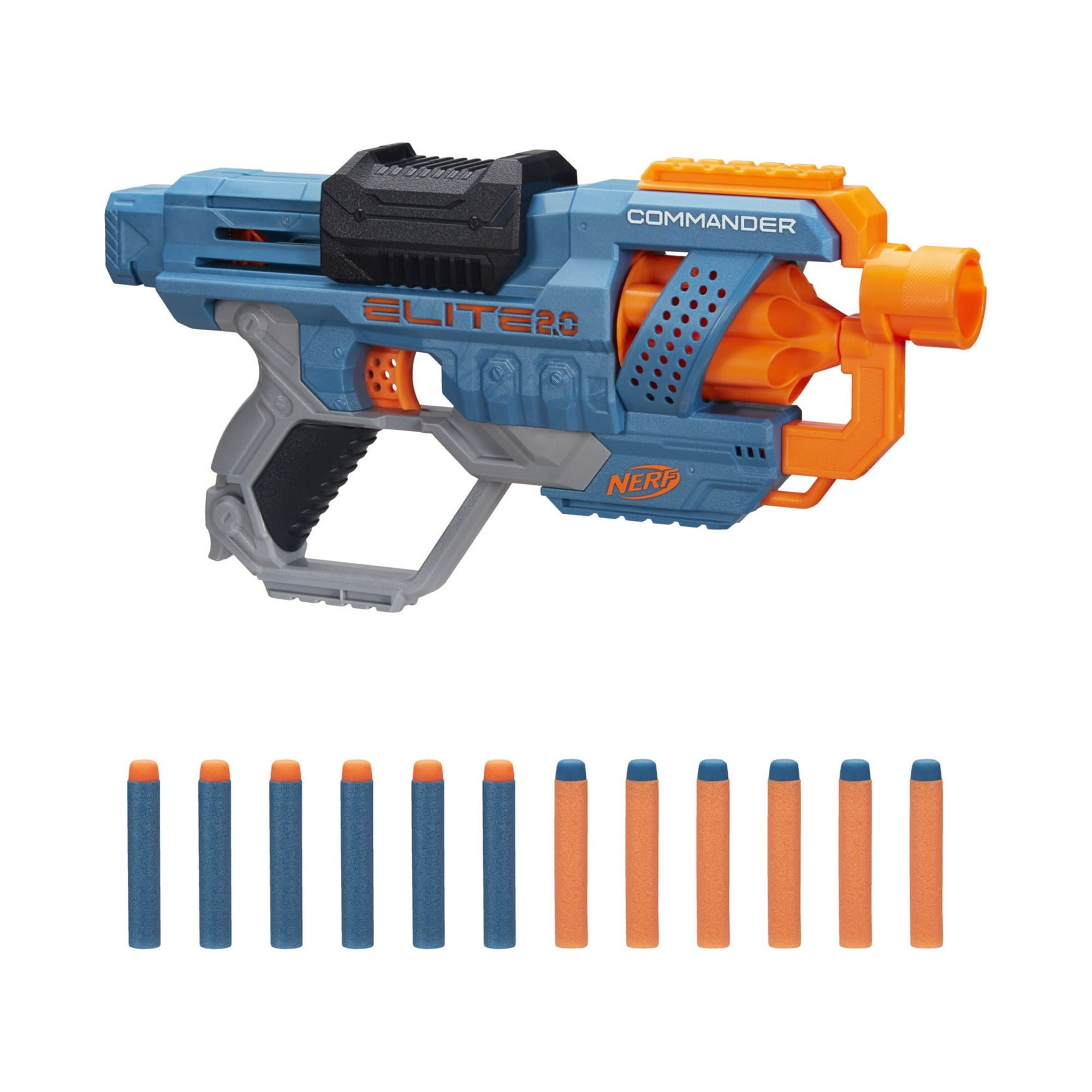 NERF Disruptor Elite Blaster - 6-Dart Rotating Drum, Slam Fire, Includes 6  Official Nerf Elite Darts - for Kids, Teens, Adults