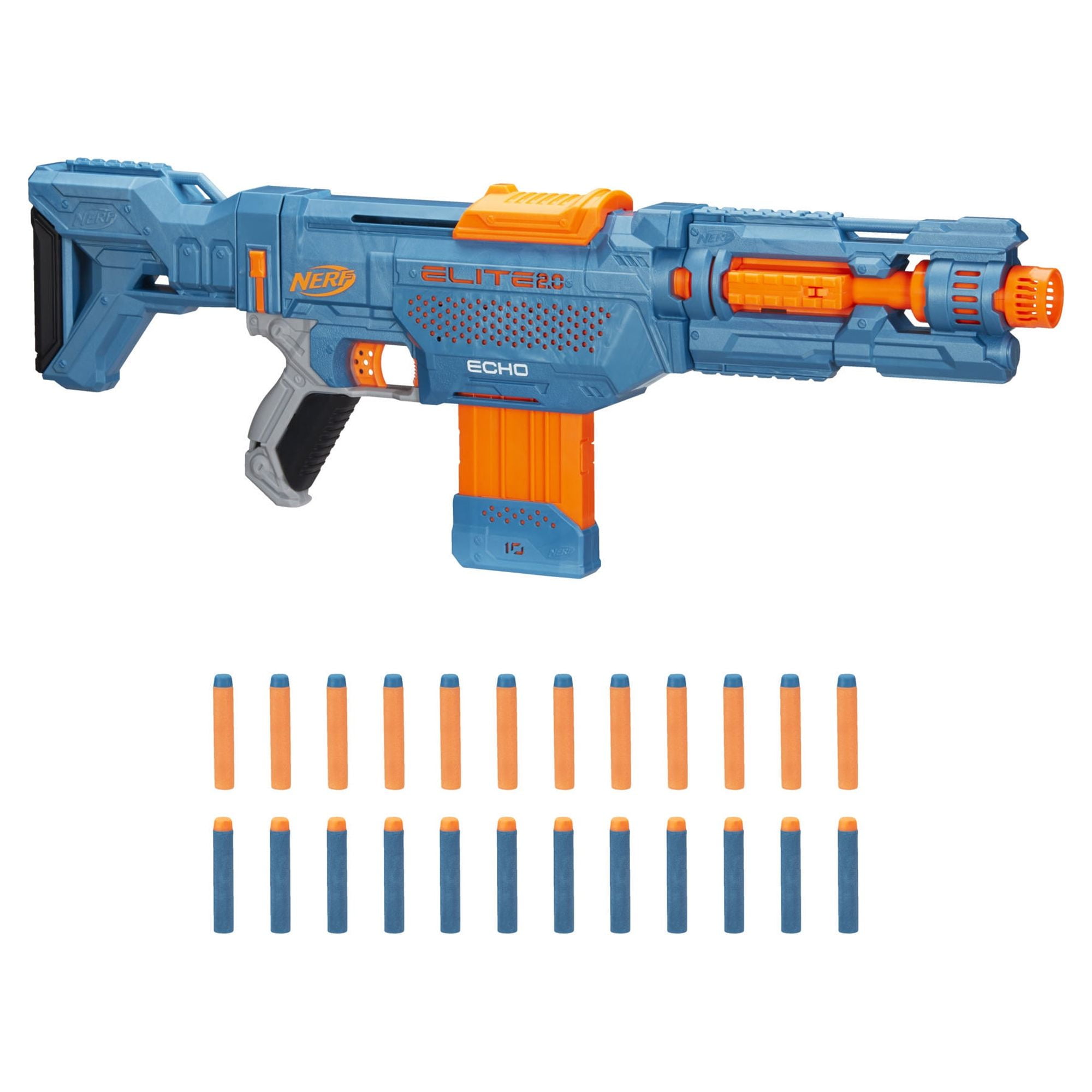 Nerf Elite 2.0 Echo CS-10, Comes with 24 Official Nerf Darts, Ages 8+ 