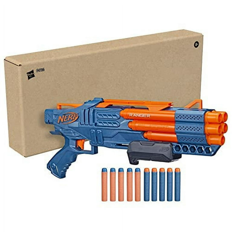 Nerf Elite 2.0 Ranger PD-5 Blaster, 5- Barrel Blasting, 10 Nerf Elite  Darts, Easy to Use, Dart Storage, Pump Action 