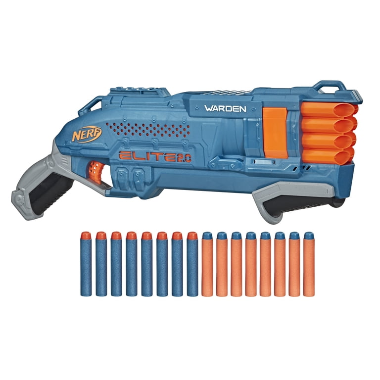 Nerf Elite 2.0 Warden DB-8 Blaster, Includes 16 Official Nerf