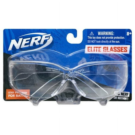 Nerf Elite Glasses Goggle Clear Plastic Impact Resistant 8+