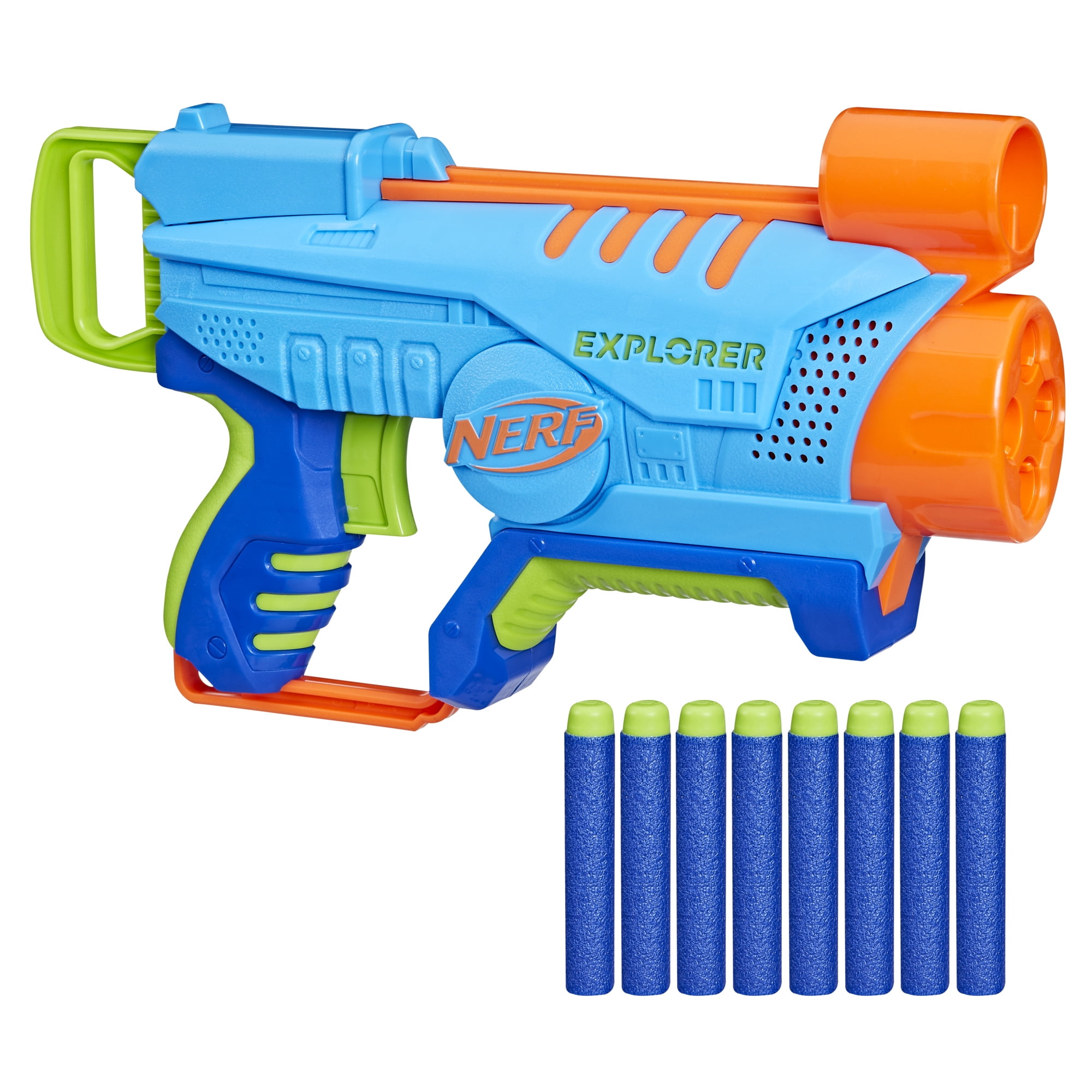 Nerf Easy-Play Dart Blaster for Kids with 8 Foam Darts