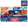 thumbnail image 1 of Nerf Elite Stars & Stripes Eagle Red, White & Blue Blaster, 16 Nerf Elite Foam Darts, Outdoor Summer Toys, Backyard & Beach Fun, 8+, 1 of 14