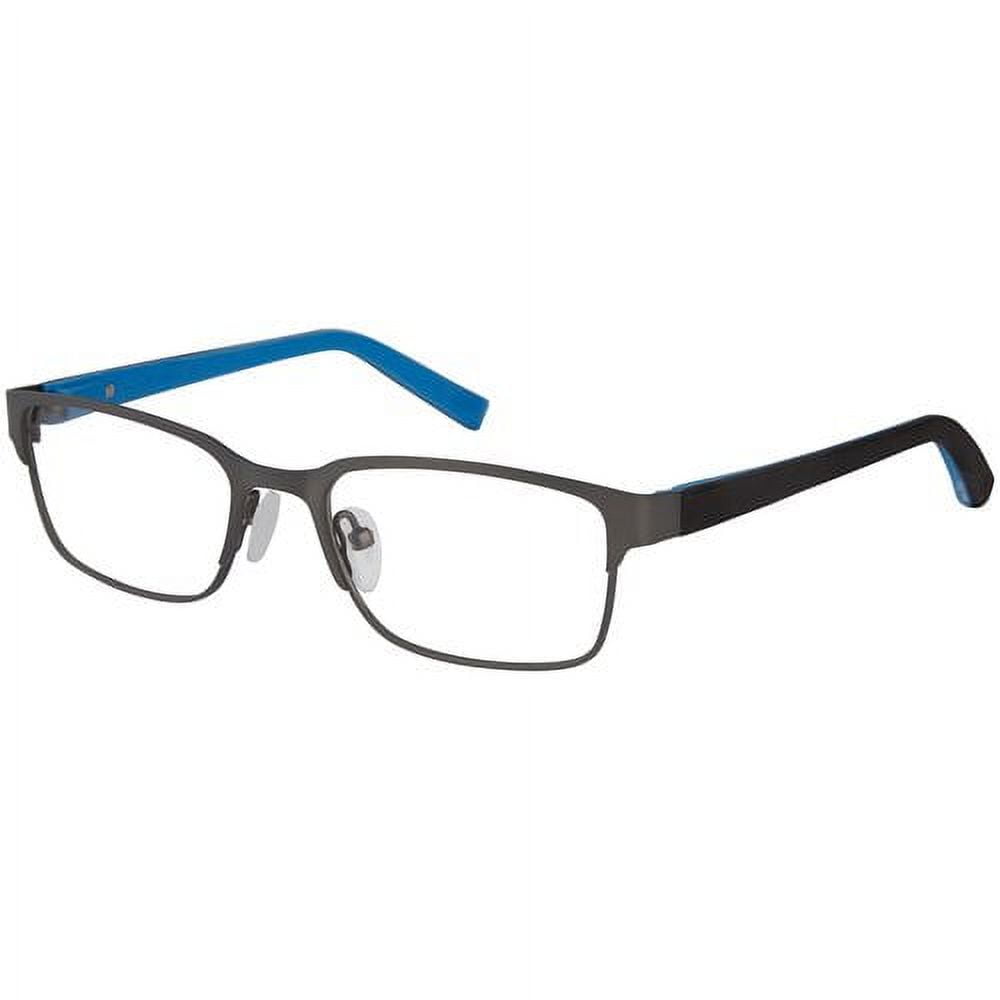 Nerf Eyewear Youth Rectangle Eyeglasses, Target, Gunmetal, with Case