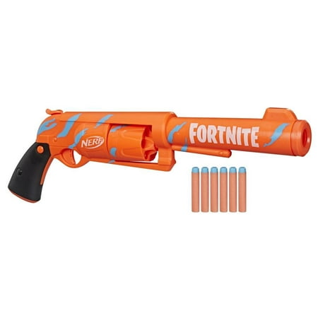 Nerf Fortnite 6-SH Rotating Drum Kids Toy Blaster for Boys and Girls with 6 Darts