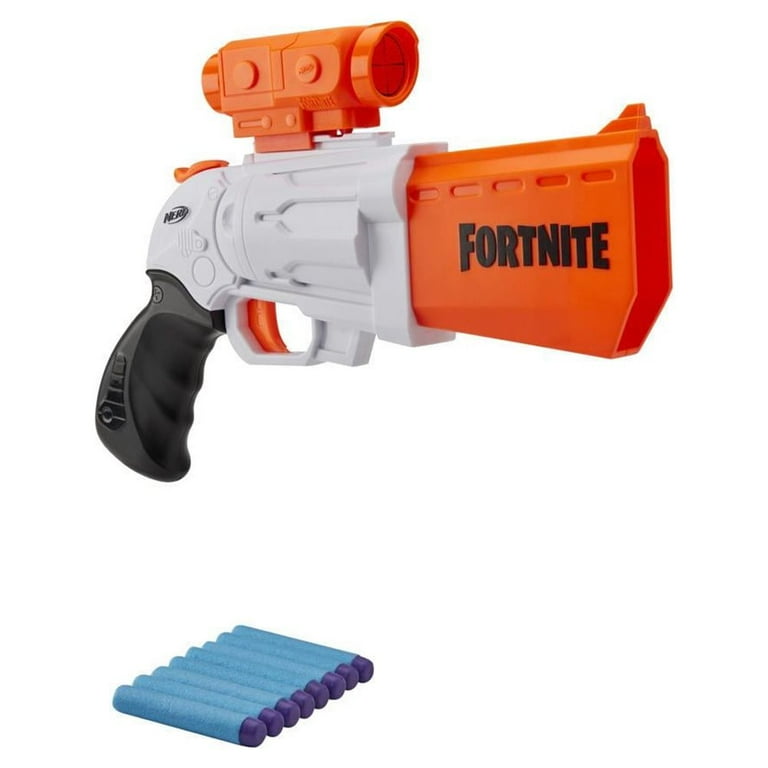 Nerf Fortnite SR Blaster, Includes 8 Official Nerf Darts, for Kids Ages 8  and Up