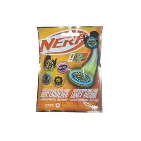 Nerf-Glow In The Dark Disc Launcher, Mystery Blind Bag (2 Discs, in 1 bag)