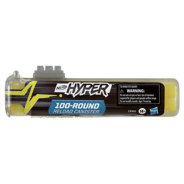 Nerf Hyper 100-Round Refill Canister, 100 Nerf Hyper Rounds Included, Ages 14+
