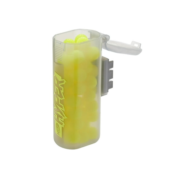 Nerf Hyper 50 Round Ball Dart Blaster Refill Canister with 50 Hyper Rounds For Outdoor Games Ages 14 and Up