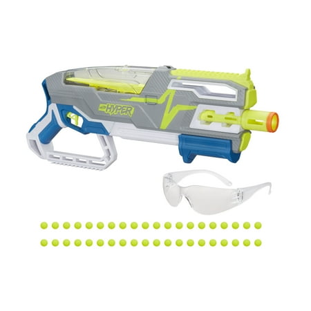 Nerf - Hyper Siege-50 Pump-Action Blaster and 40 Hyper Rounds