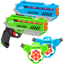 Nerf Laser Strike Laser Tag 2 Pack Blaster Set with Chest Plates, Game for kids 8 and up, Families and Adults!