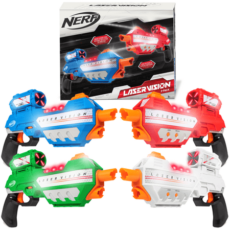 Nerf Laser Vision 4-Player Laser Tag Blaster Set With Night Vision Effect