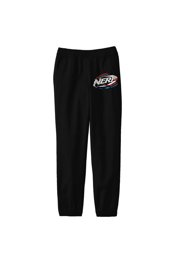 Nerf Logo Junior's Black Athletic Sweatpants-Small