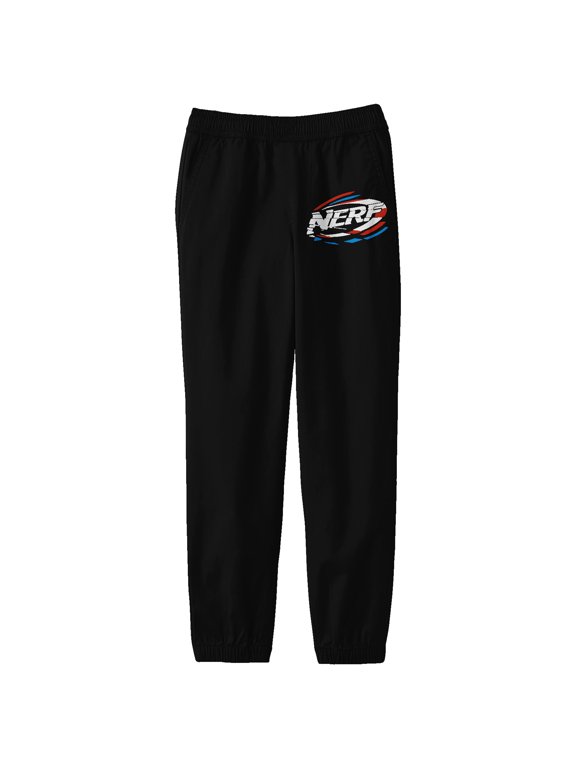 Nerf Logo Junior's Black Athletic Sweatpants-XL