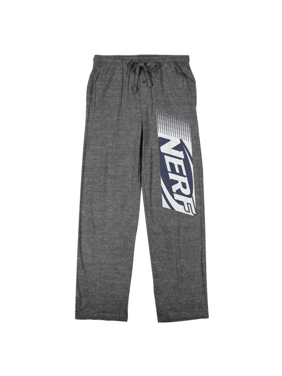 Nerf Logo Men's Heather Gray Sleep Pants-Large