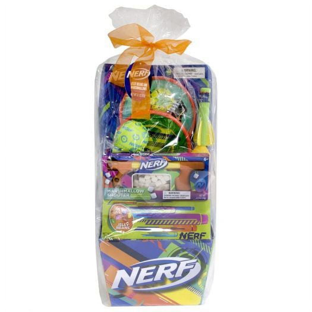 Frankford's Nerf Marshmallow Shooter Premade Toy Gift Basket with