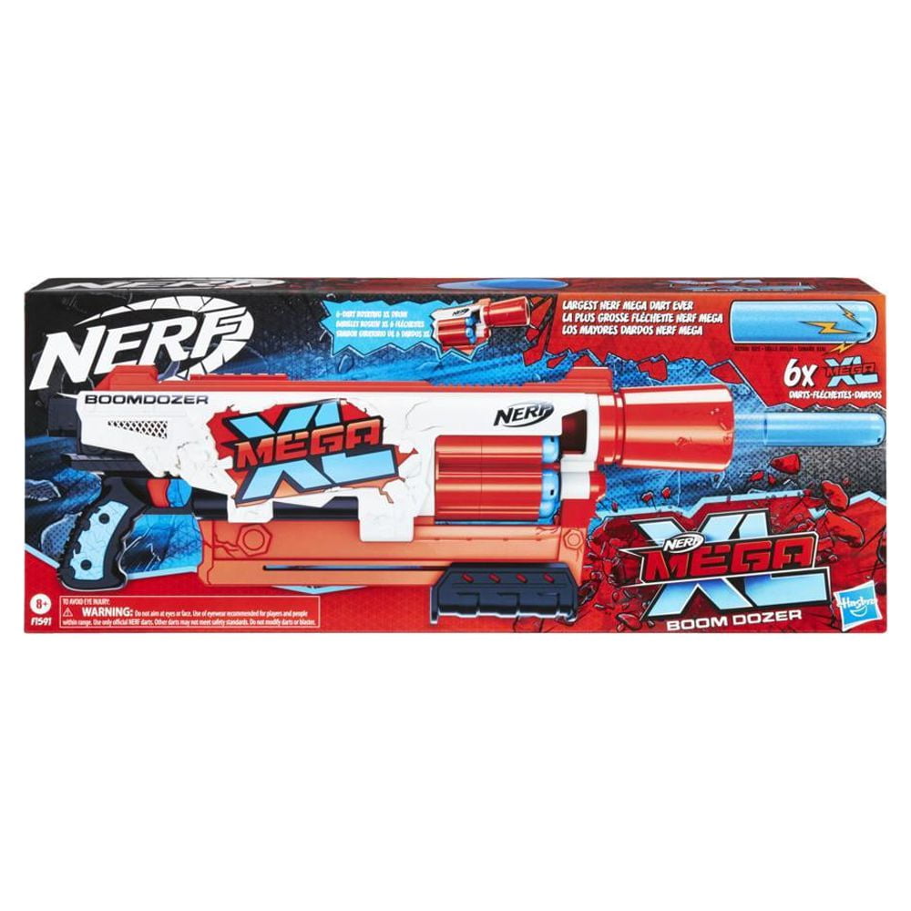 Nerf Mega XL Boom Dozer Kids Toy Blaster with 6 Whistler Darts Nerf Mega XL Boom Dozer Kids Toy Blaster with 6 Whistler Darts