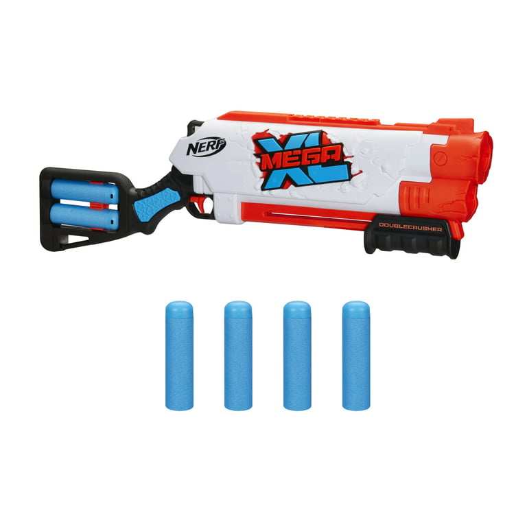 Nerf Mega XL Crusher Blaster, 4 Mega Whistler Darts - Walmart.com