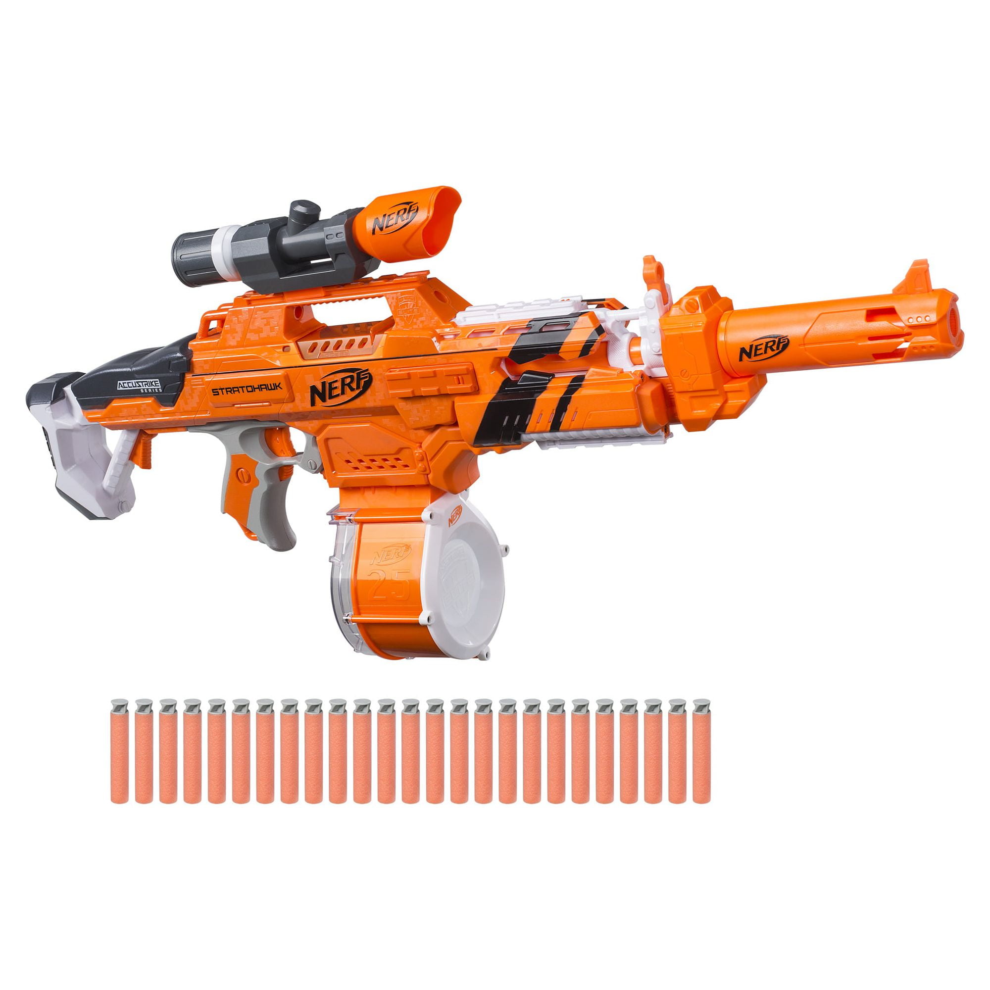 NERF N-strike Elite Hyperfire Blaster With 25 Dart Drum Fires up