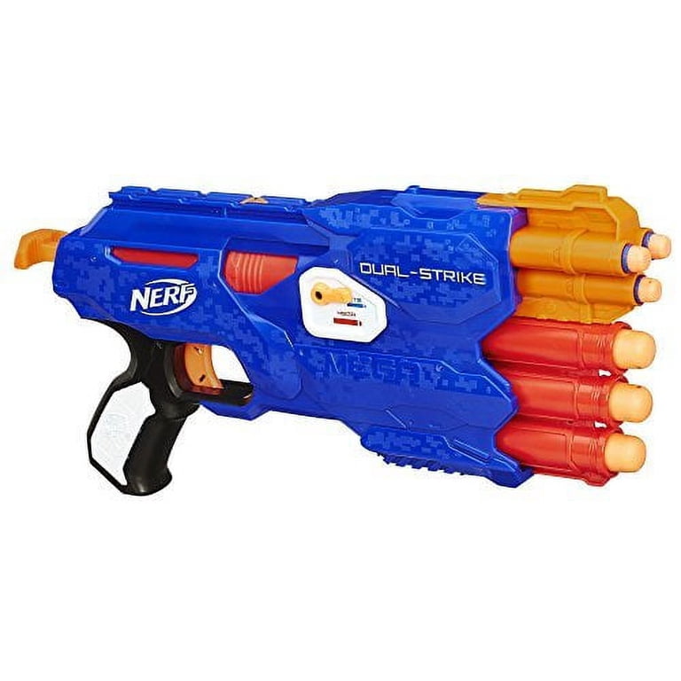 Nerf, Dual-Strike Blaster, Fires Elite and Mega Darts - Walmart.com
