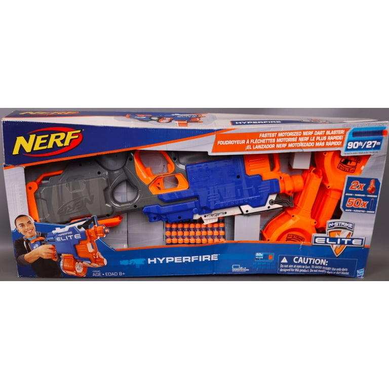 NERF HYPERFIRE ELITE トイガン Amazon.com: Nerf HyperFire Motorized Elite Blaster, 25-Dart