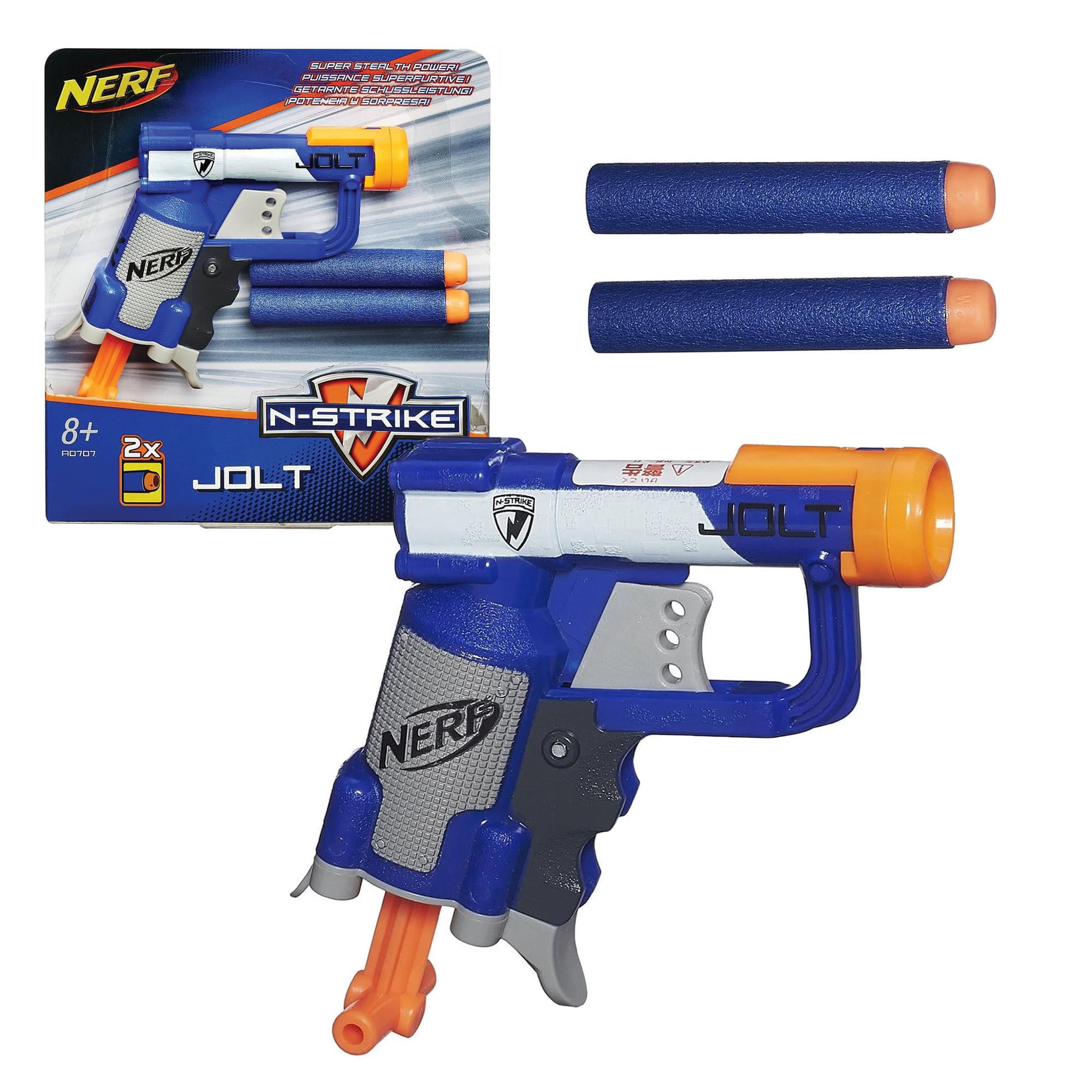 Toynk Toys, Nerf N-Strike Elite Jolt Blaster, Blue - Walmart.com