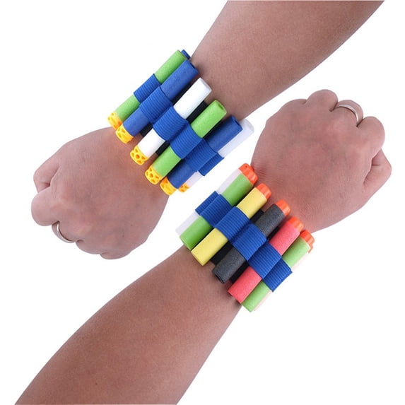 Nerf N-Strike Elite Quick Reload Wristband – Adjustable Foam Dart Holder with 8-Clip Capacity