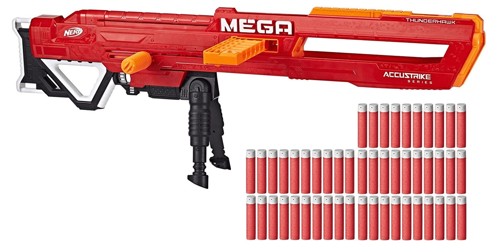 Nerf N-Strike Mega Accustrike Thunderhawk Blaster with 50 Nerf Mega Darts