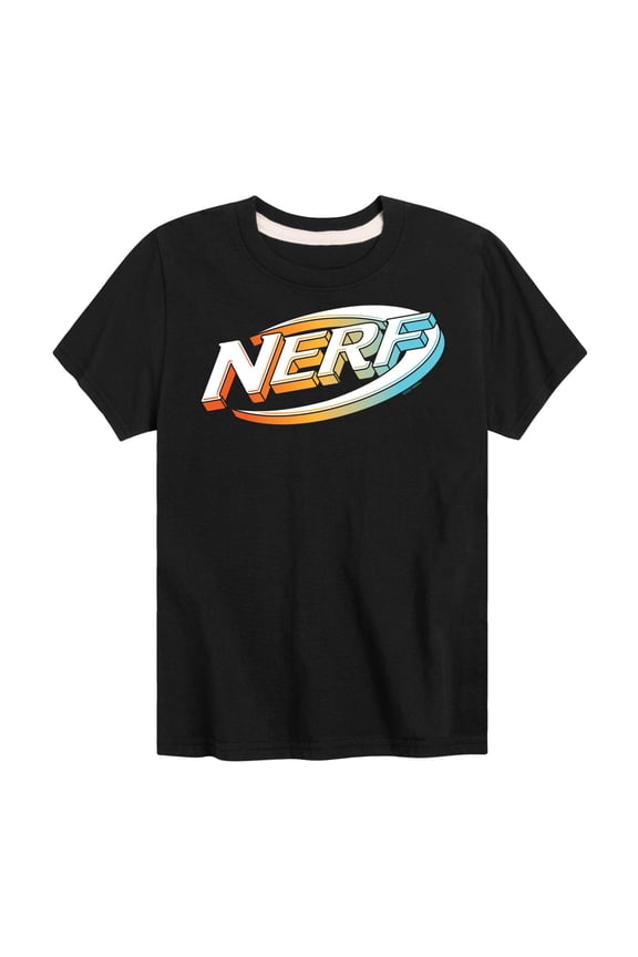 - Nerf 3D Logo - Boy's Short Sleeve T-Shirt