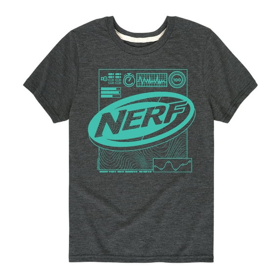 Nerf - Nerf Green Stats - Boy's Short Sleeve T-Shirt