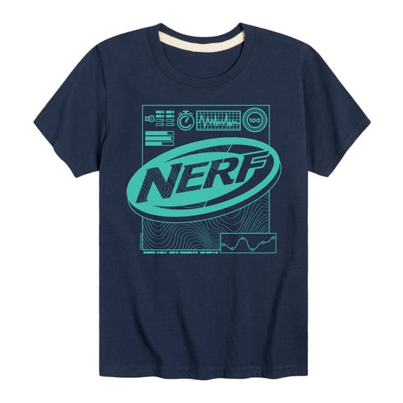 Nerf - Nerf Green Stats - Boy's Short Sleeve T-Shirt