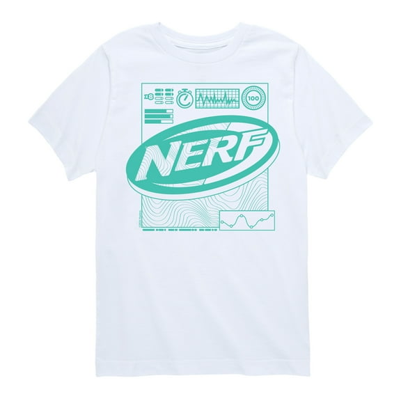 Nerf - Nerf Green Stats - Boy's Short Sleeve T-Shirt