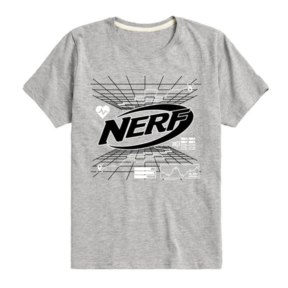 Nerf - Nerf Grid Map - Boy's Short Sleeve T-Shirt