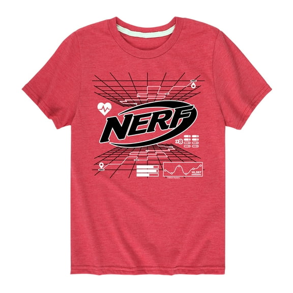Nerf - Nerf Grid Map - Boy's Short Sleeve T-Shirt