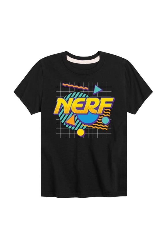 - Nerf Logo New Wave - Boy's Short Sleeve T-Shirt