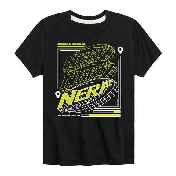 Nerf - Nerf Neon Grid Logo - Boy's Short Sleeve T-Shirt