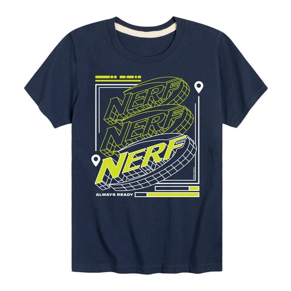 Nerf - Nerf Neon Grid Logo - Boy's Short Sleeve T-Shirt