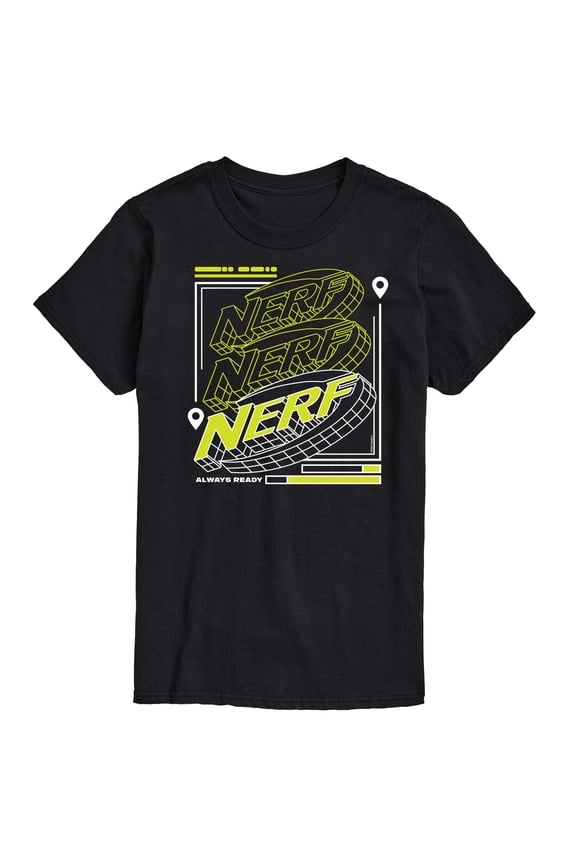 - Nerf Neon Grid Logo - Men's Short Sleeve T-Shirt