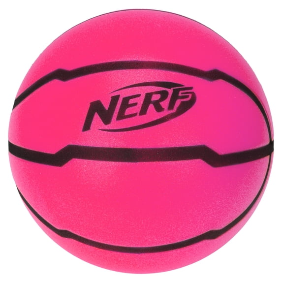 Nerf Quietcourt Silent Foam Basketball - Quiet Ball for Indoor Dribbling - 28.5" Size 6 - Kids + Youth Basketball - Never Goes Flat Foam