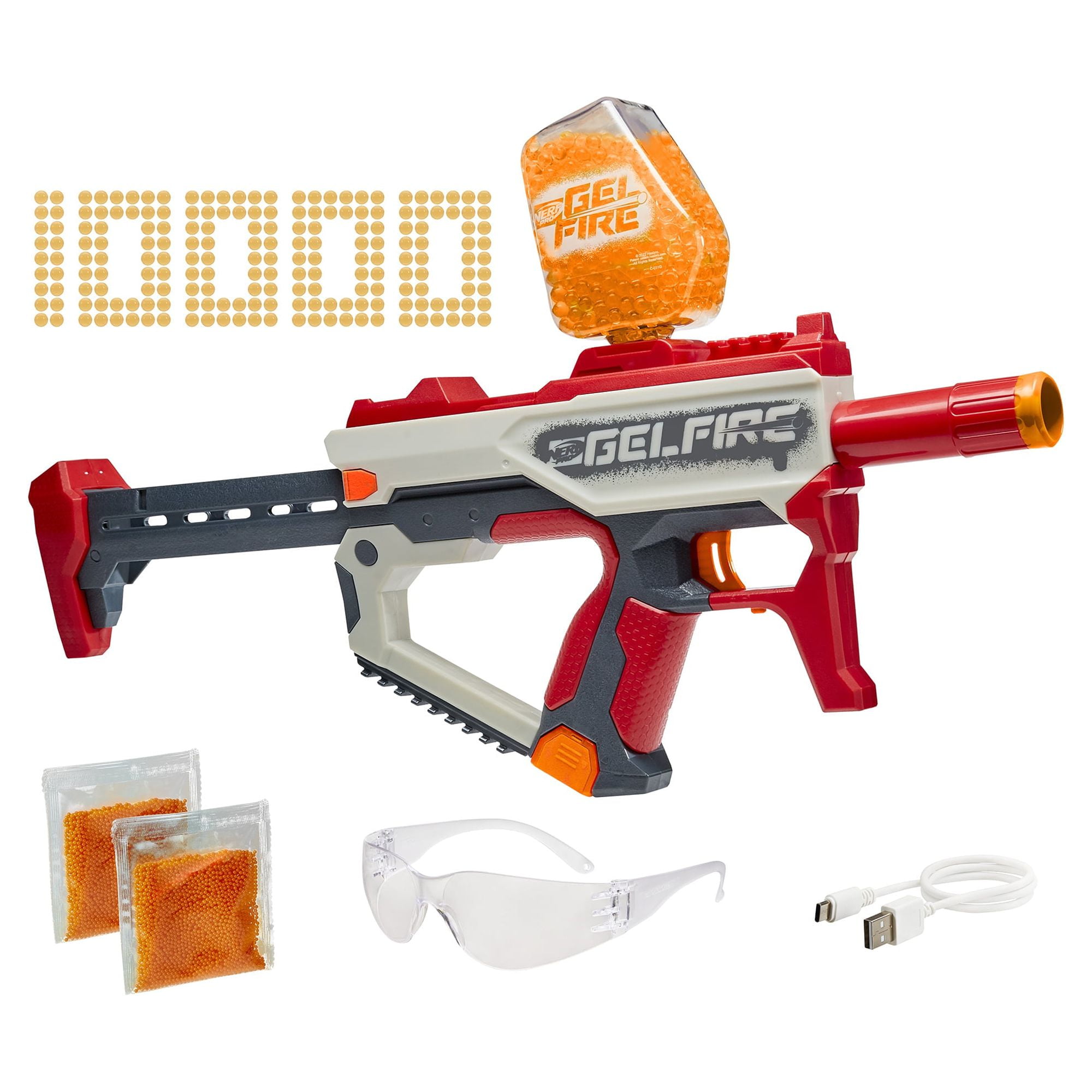 Nerf Pro Gelfire Mythic Blaster, 10,000 Rounds, Hopper