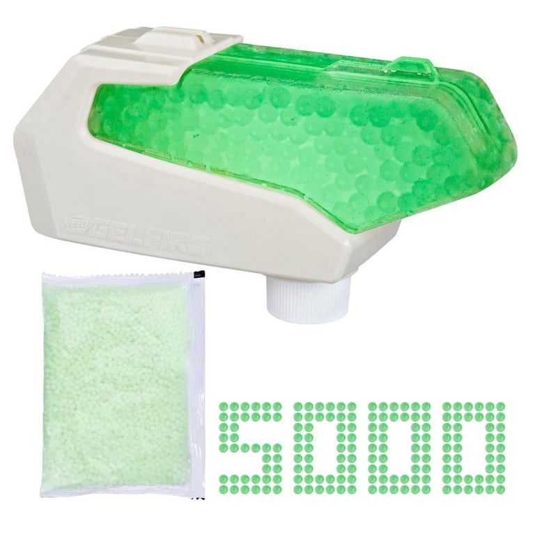 Nerf, Pro Gelfire Nightfall Hopper, 5000 Glow in the Dark Rounds