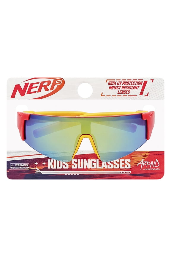Nerf Red and Yellow Sports Wrap Sunglasses