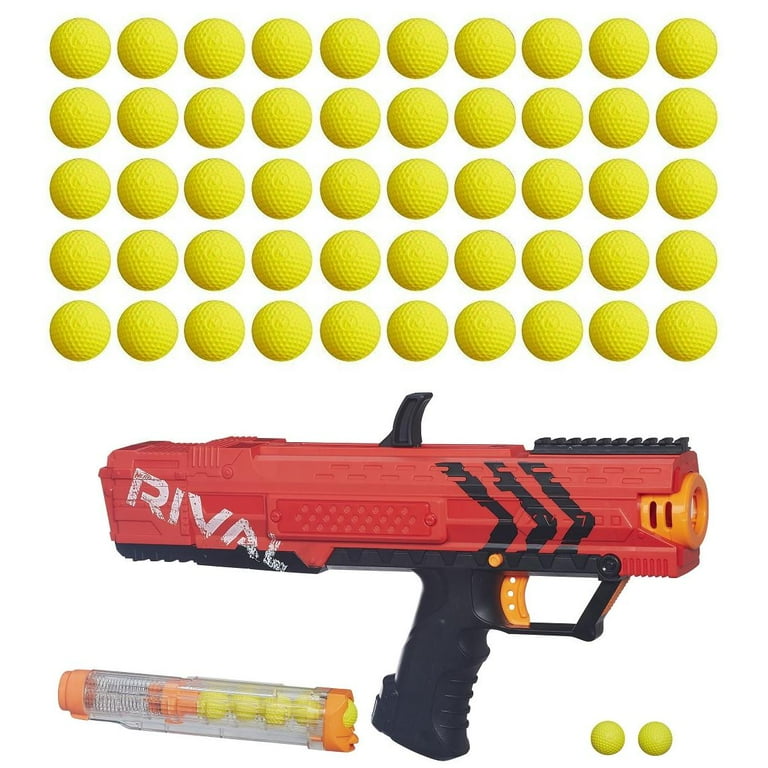Nerf Rival Apollo XV-700 Blaster, Red with Nerf Rival 50-Round