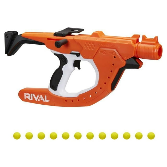 Nerf Rival Curve Shot Sideswipe XXI-1200 Toy Blaster with 12 Ball Dart Rounds for Ages 14 and Up
