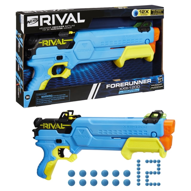 Nerf Rival Forerunner XXIII 1200 Ball Dart Blaster with 12 Rounds for Outdoor Games Ages 14 and up