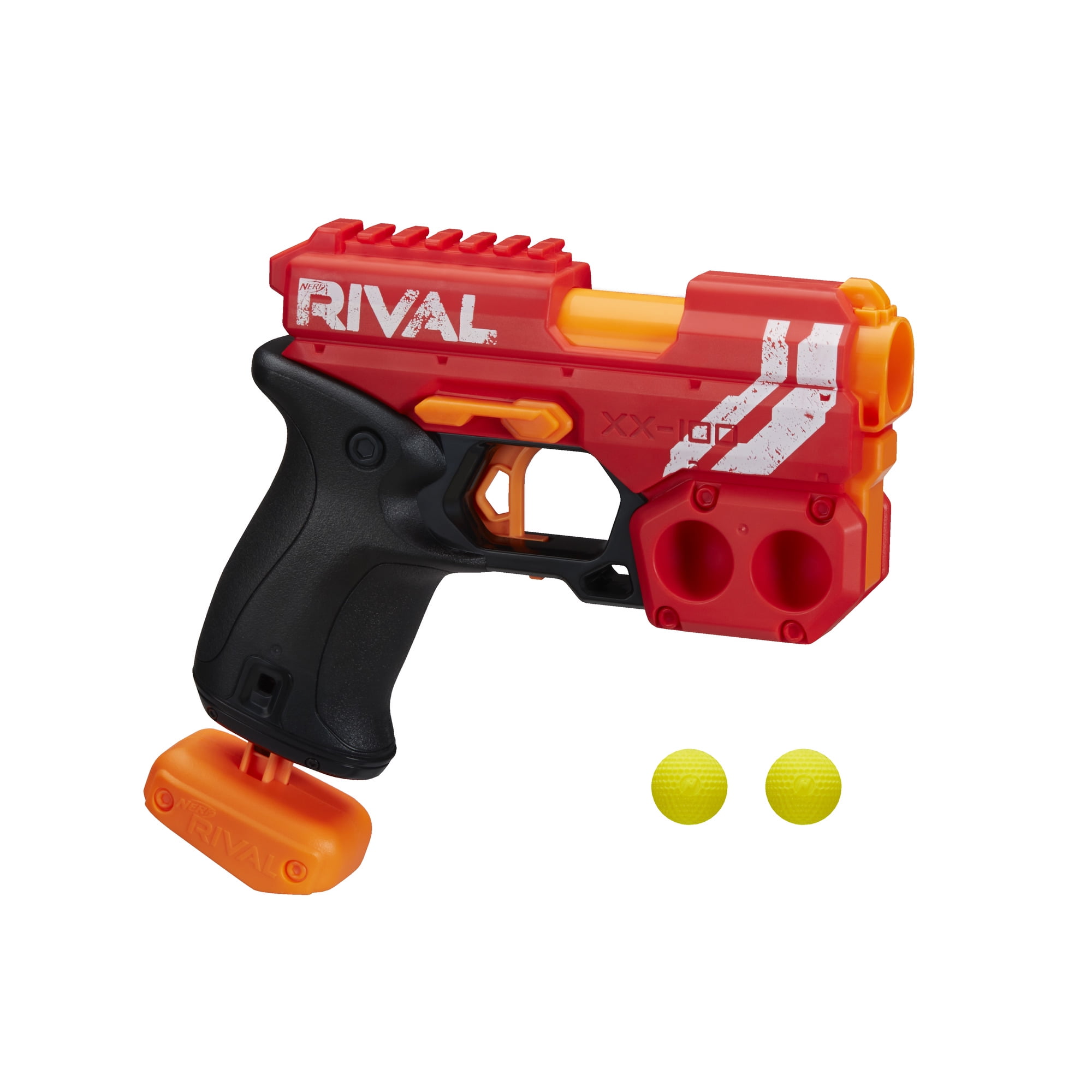 Nerf Rival Knockout XX-100, Round Storage, 90 FPS, 2 Nerf Rounds, Team Red Walmart.com
